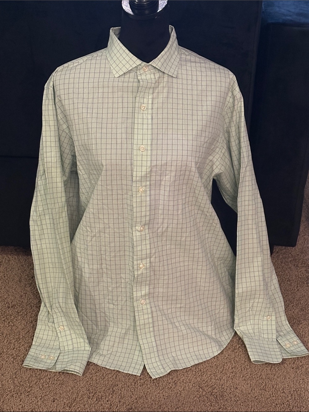 Polo by Ralph Lauren Mint Green Checked Dress Shirt
